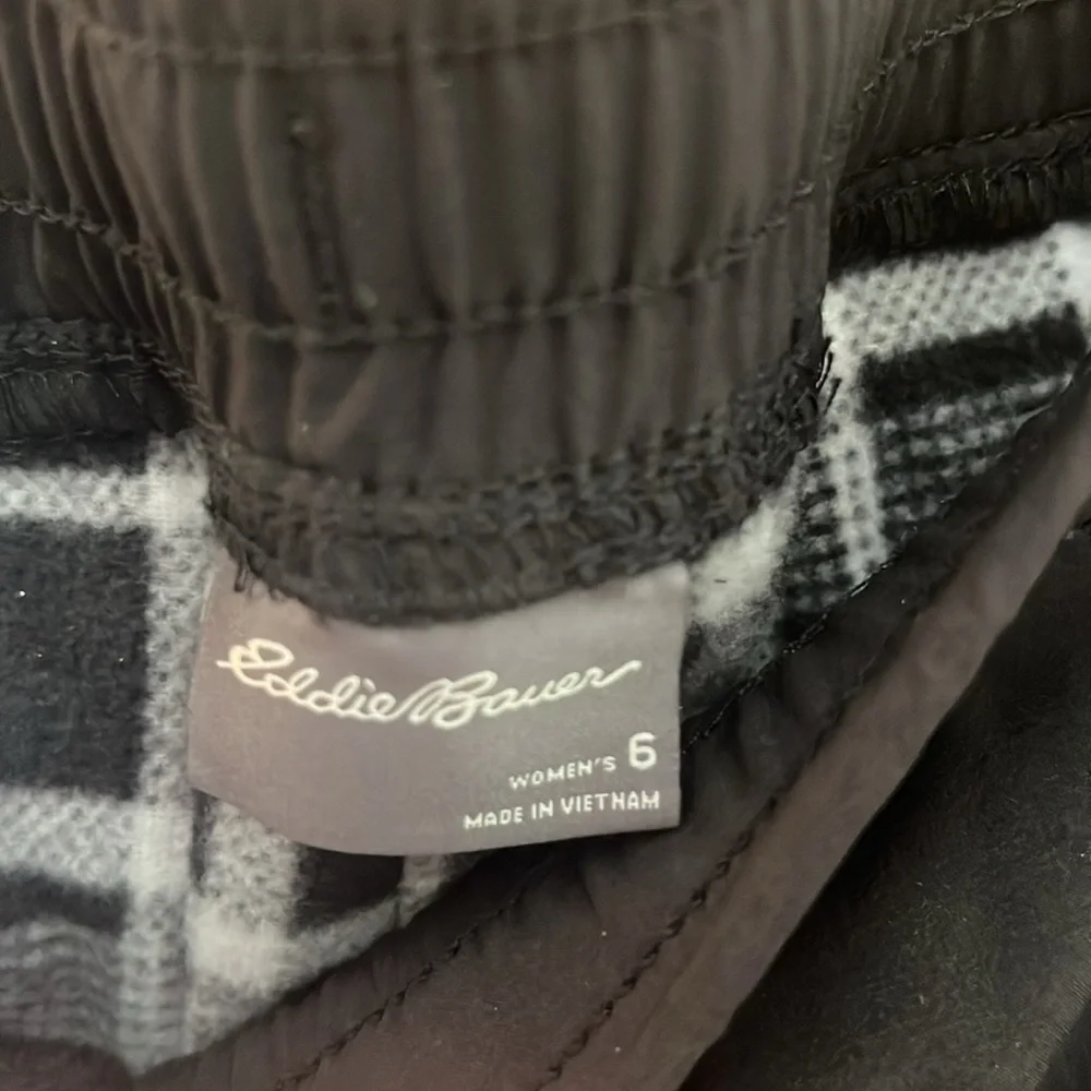 EDDIE BAUER Women’s Rainer Fleece-lined Jogger Pants Black Size 6 - Picture 5 of 10